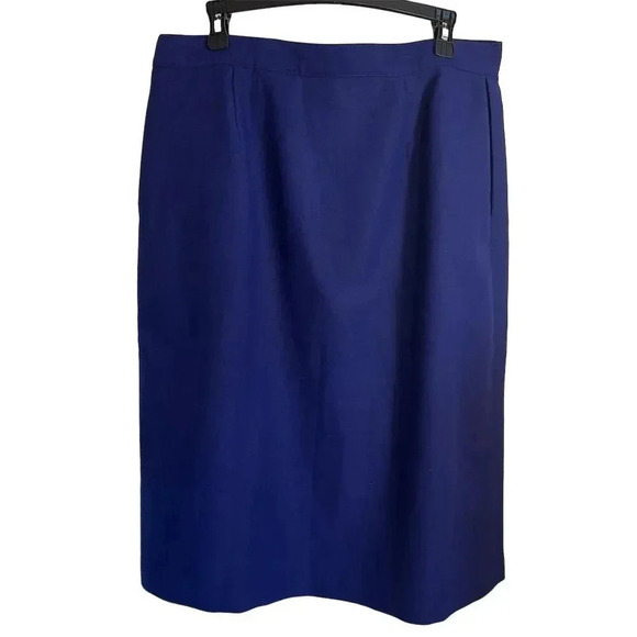 Natural Dimensions Women's Vintage Blue Midi Skirt Size 34 Casual - Picture 2 of 11